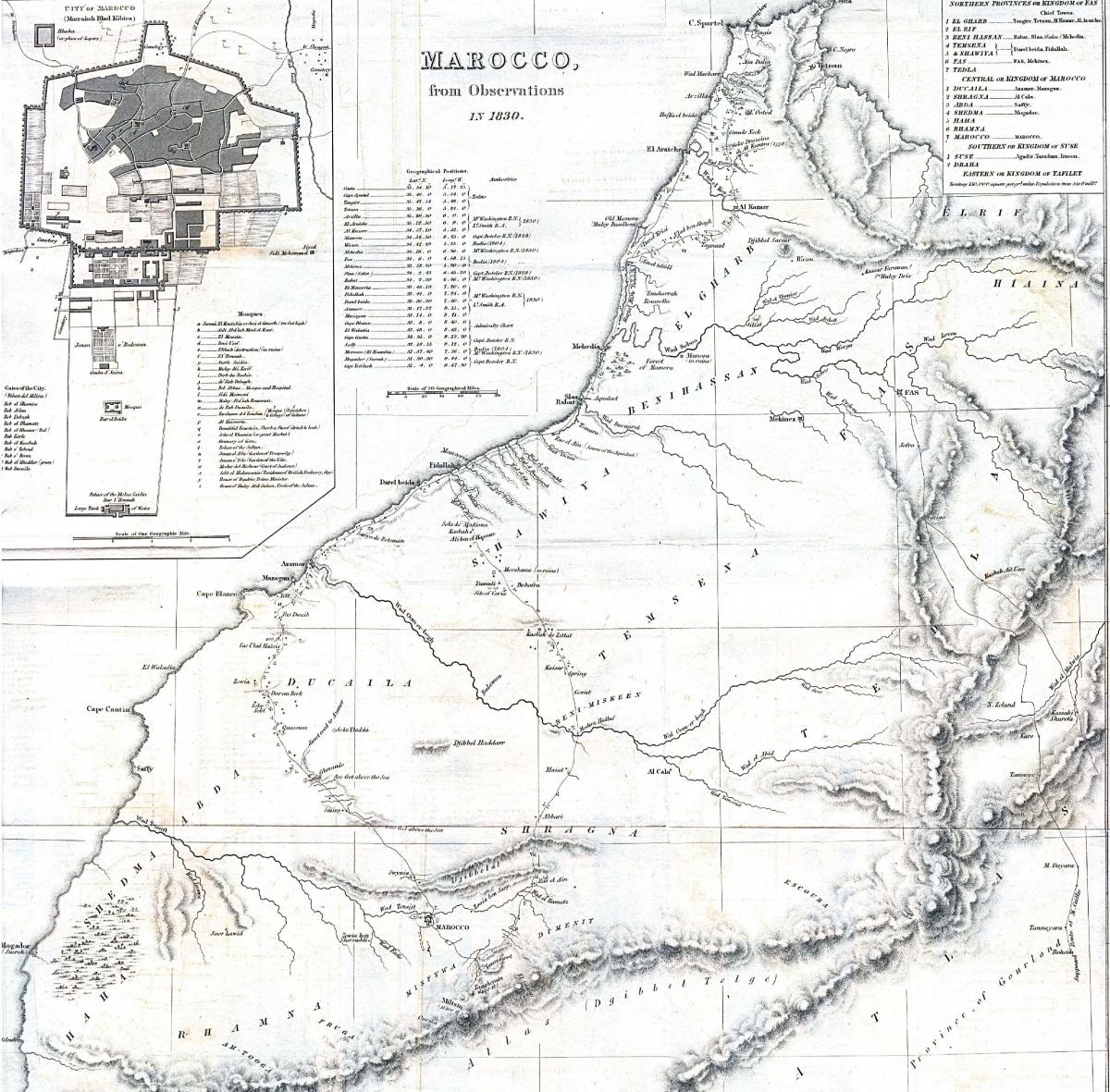 Mapa historyczna Maroka