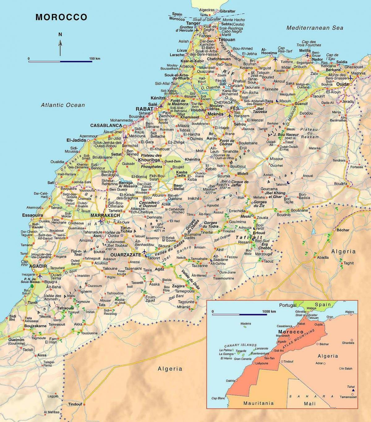 Mapa drogowa Maroka