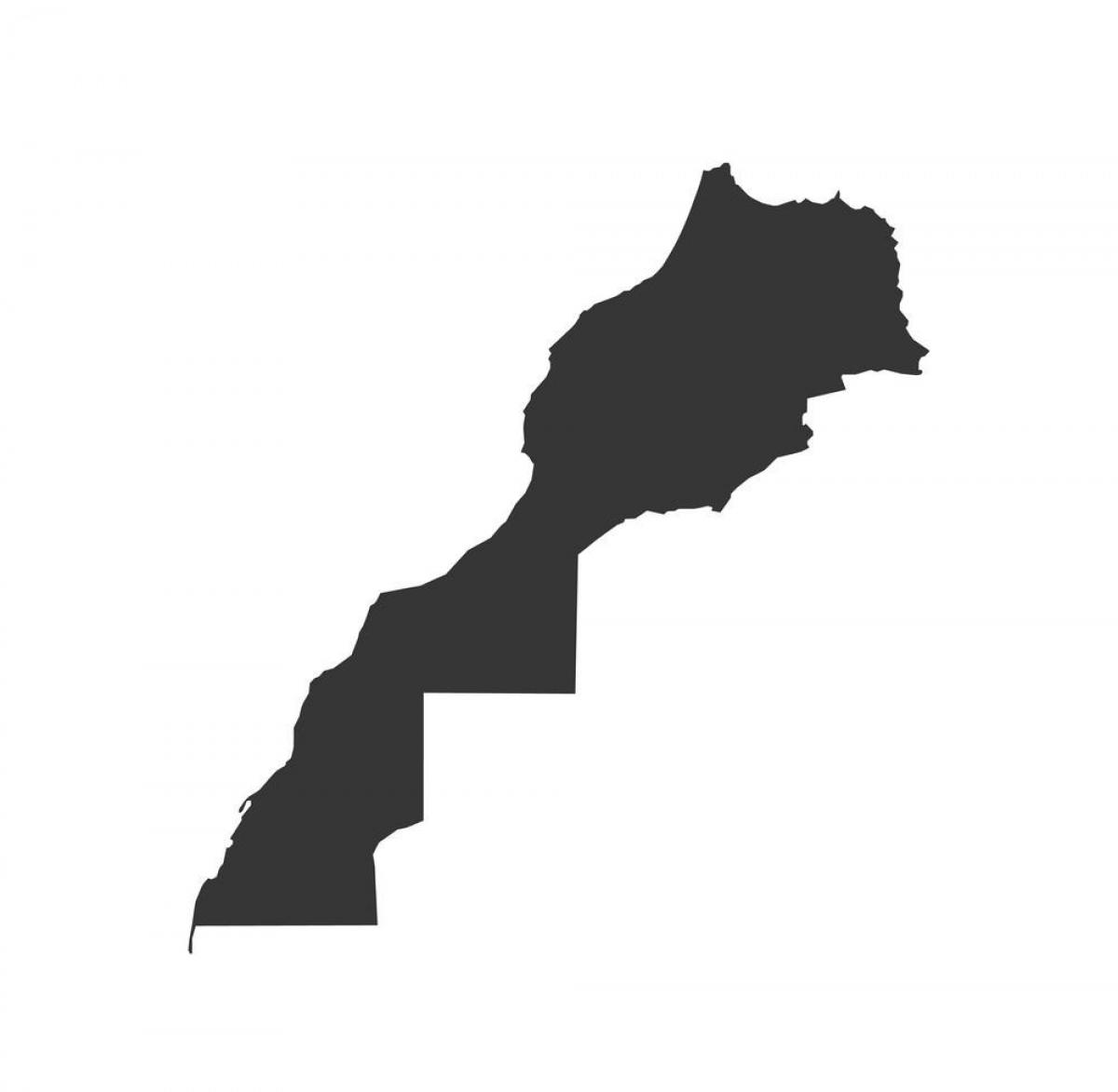 Marokańska mapa wektorowa